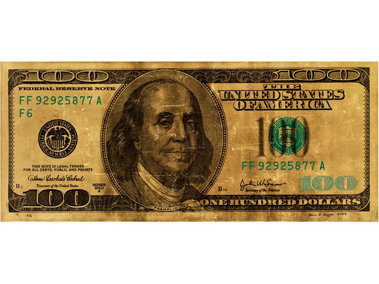 Artwork by Steven D. Gagnon, Golden icon, Made of Serigraph on canvas