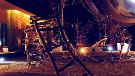 Artist presents otherwordly structures at exhibition