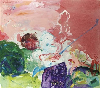 A golf player - Jan van Diemen