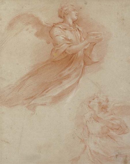 Studies of an angel by Italian School, 18th Century