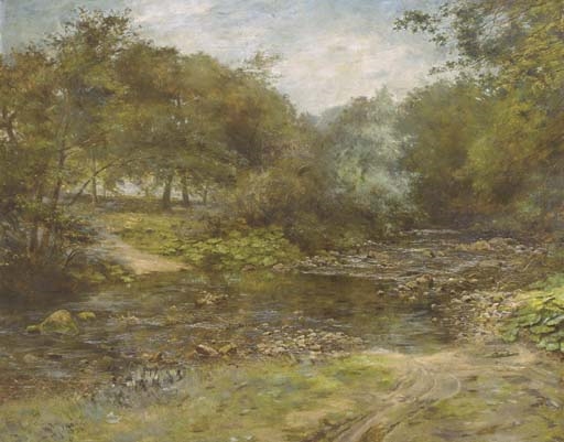 A ford on the south Esk by Charles Martin Hardie, 1913