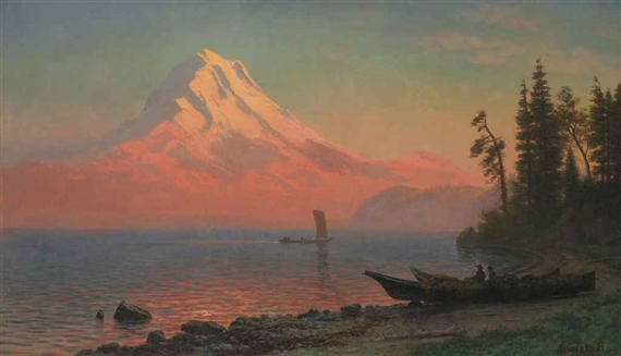 Mount Hood, Oregon by Albert Bierstadt, circa 1860s