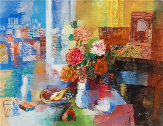 Nature morte au bouquet by Jean Dufy, 1927
