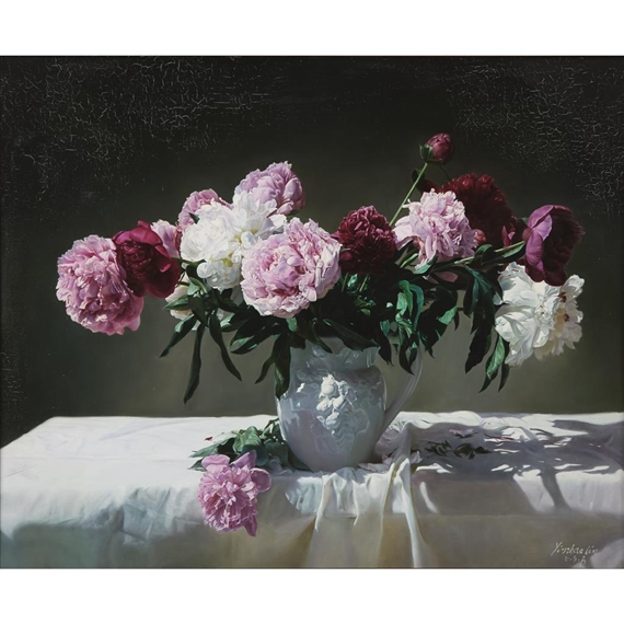 STILL LIFE WITH PEONIES by Liu Yingzhao