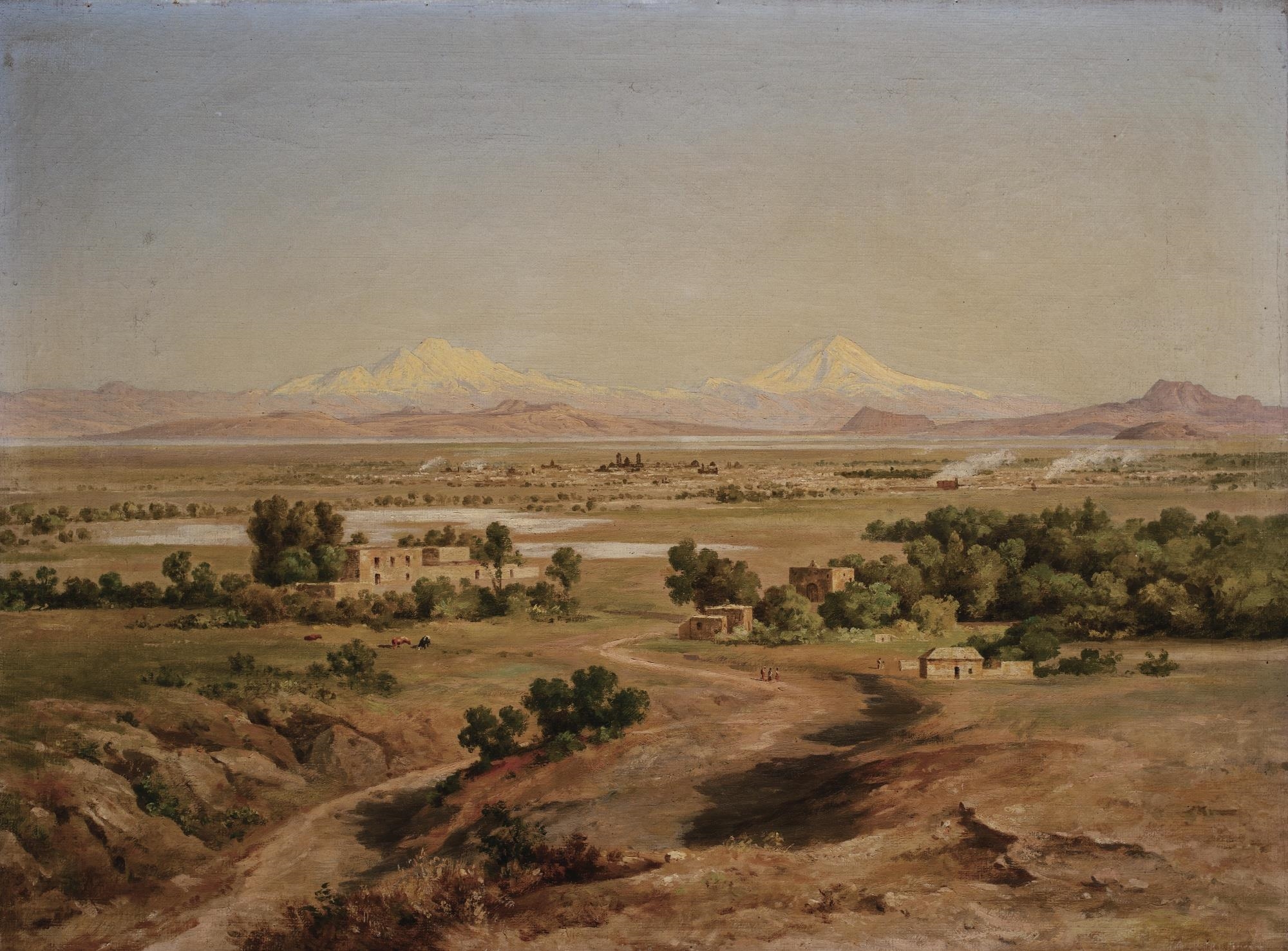 José María Velasco VALLE DE MÉXICO DESDE EL TEPEYAC (Circa 1890) MutualArt