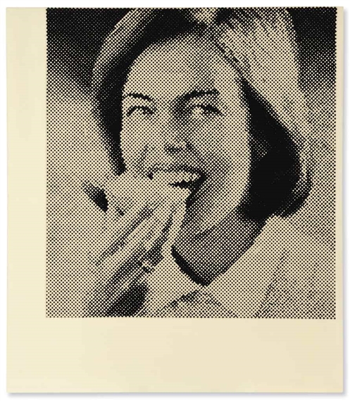 Frau mit Butterbrot by Sigmar Polke, 1964