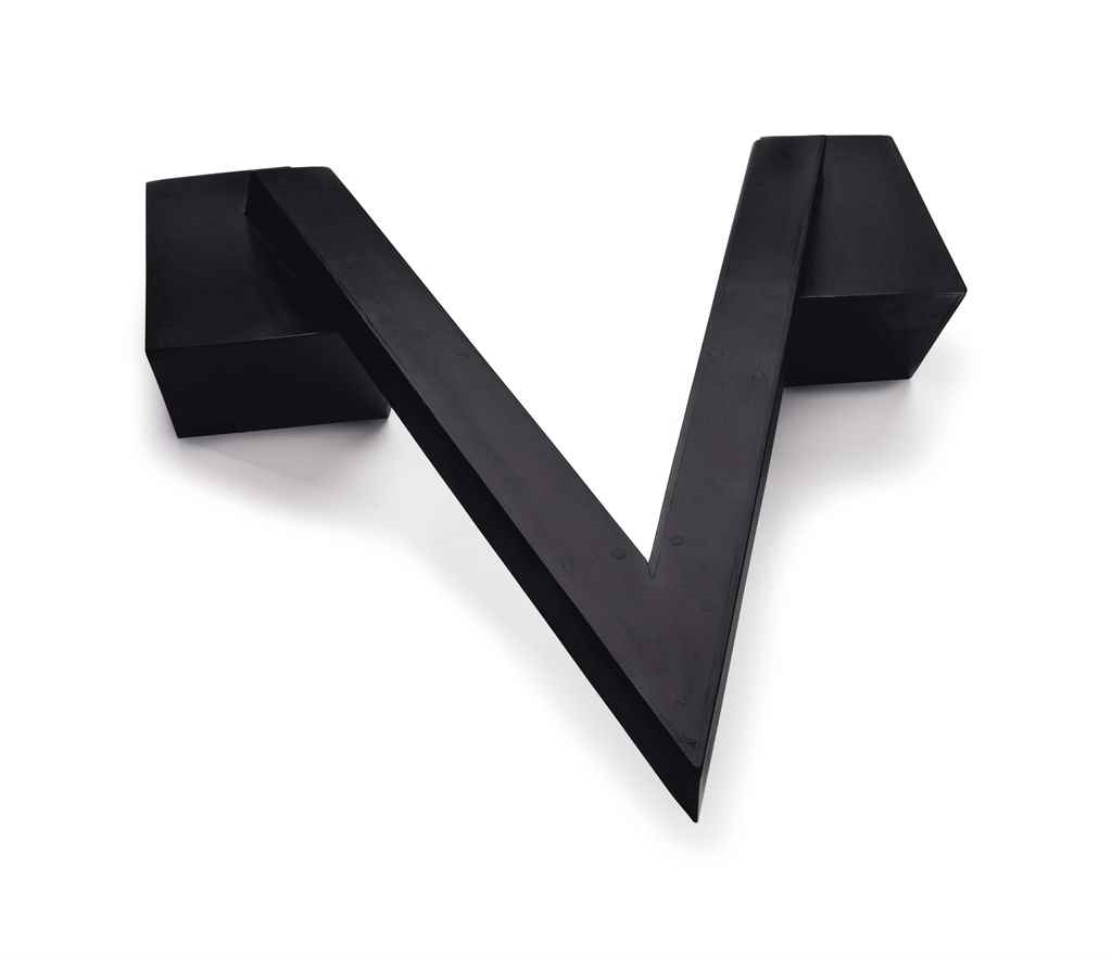 Artwork by Ronald Bladen, Model for Kama Sutra, Made of painted wood