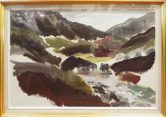Falling river pass by John Hitchens, 1967