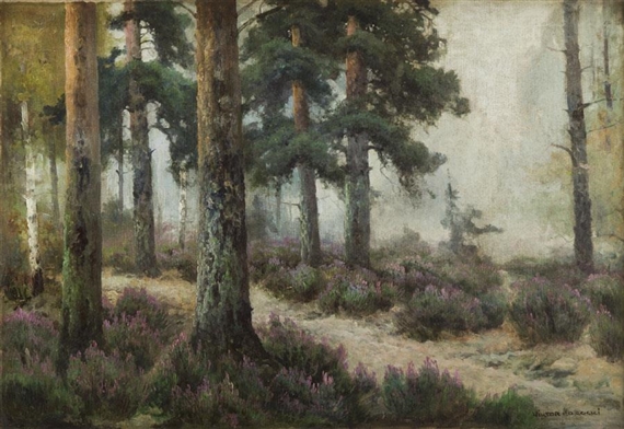 Pejzaz z wrzosami by Wiktor Korecki