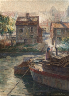 On the Lys in Ghent - Ferdinand Willaert