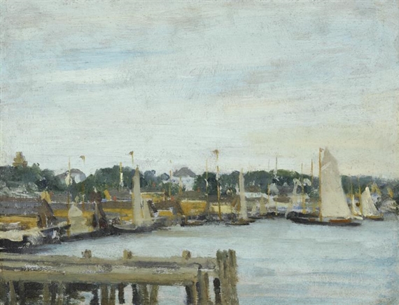 GLOUCESTER HARBOR by Charles Sheeler, 1907