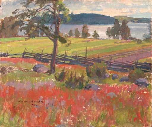 A summer landscape by Vilho Sjöström, 1943