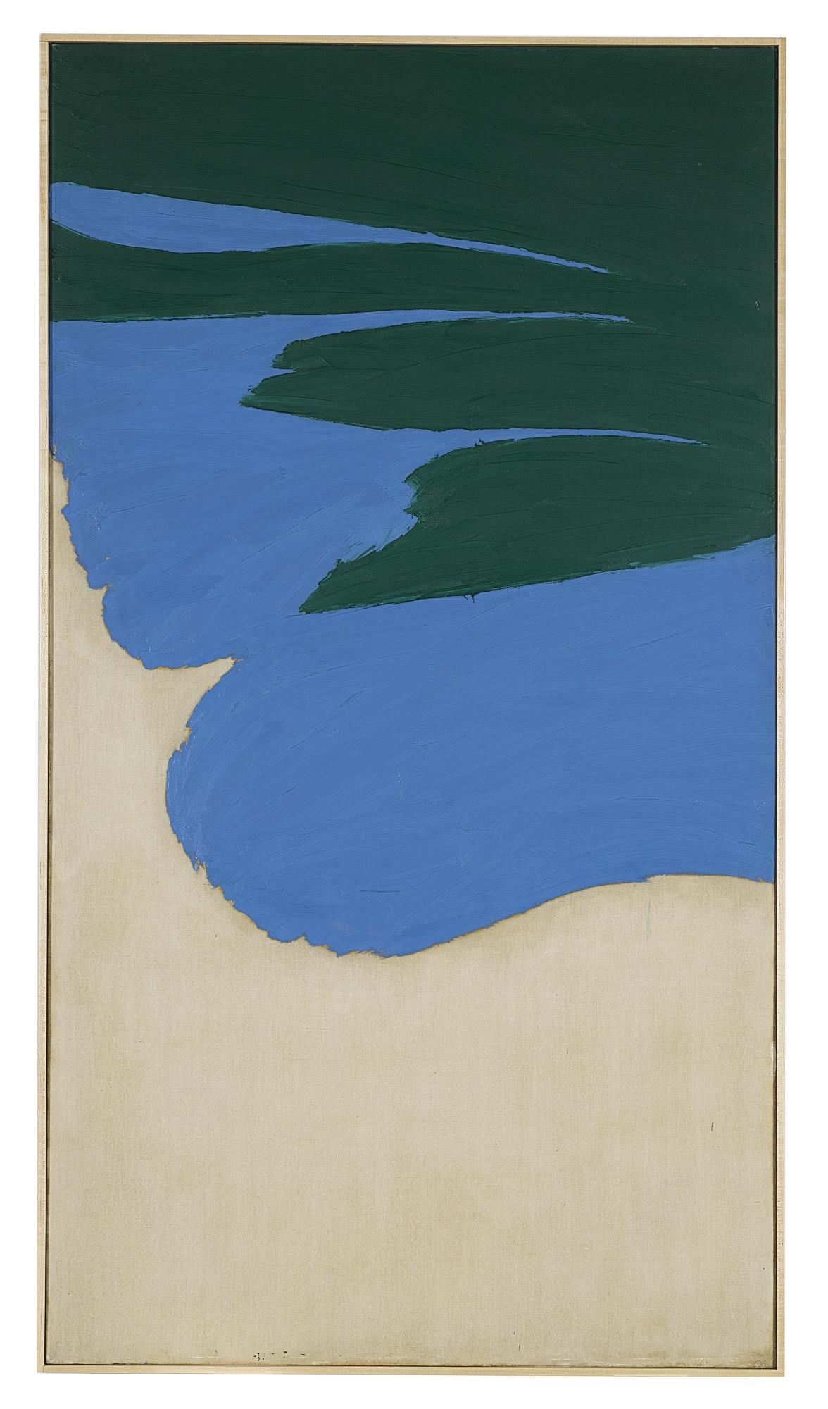 Jack Youngerman Blue and Green (Circa 1960) MutualArt