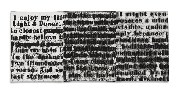 Glenn Ligon | 3 Works: Prologue Series #1 (1991) | MutualArt