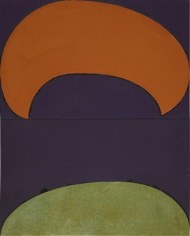 2 Works: Composition with Orange and Green 3 - Suzan Frecon