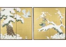 2 works, Winter scene - Reimei Shindo
