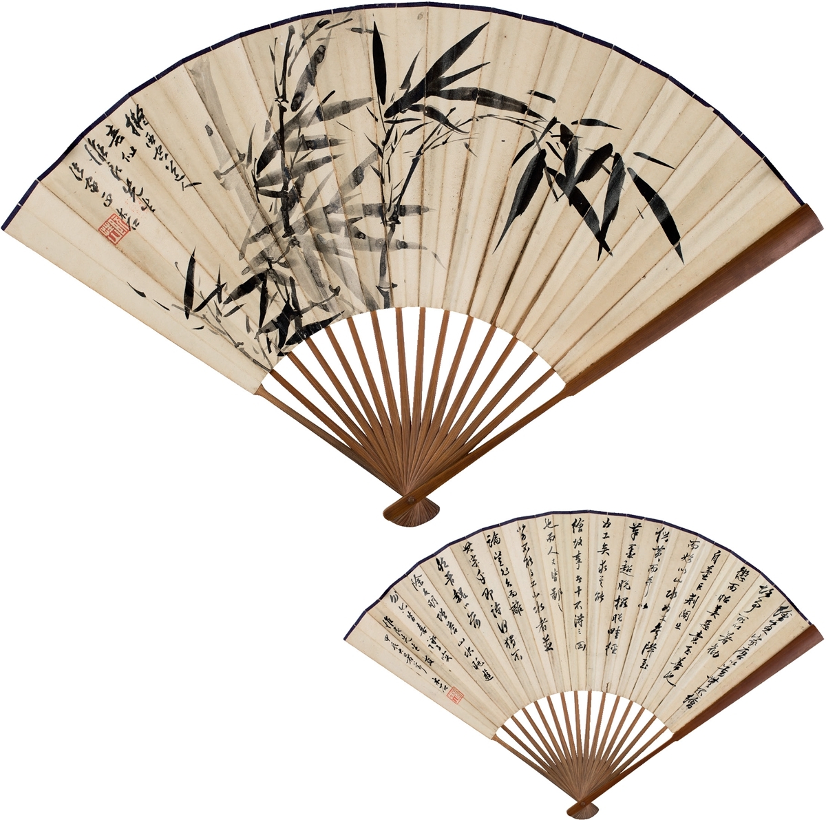 Artwork by Ruan Xingshan, BAMBOO·CALLIGRAPHY IN RUNNING SCRIPT, Made of Ink on paper