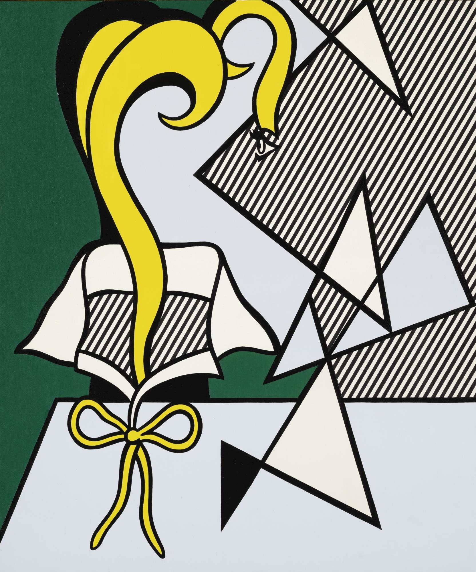 Roy Lichtenstein | WOMAN WITH NECK RIBBON (1978) | MutualArt