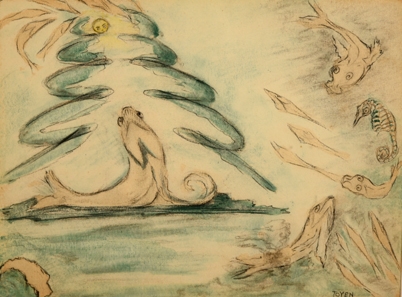 Paysage sous-marin by Toyen