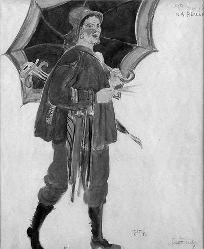 Etude de costume pour la Fte des Vignerons by Ernest Biéler, 1927