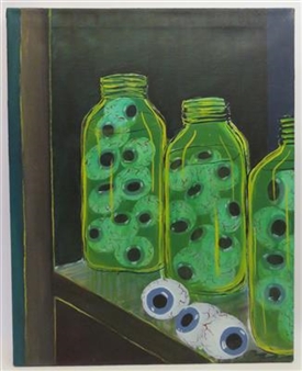 Augen in Konservierungsgläsern - Clemens Stecher