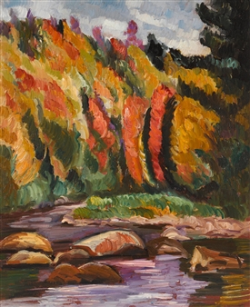 Landscape No. 39 (Little River, New Hampshire) - Marsden Hartley