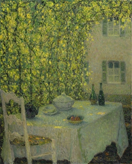 Reproduction Tableau Henri-Eugène Le Sidaner – La Porte Du Parc (1905), Tirape Archivistique