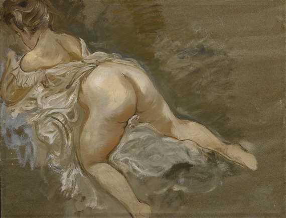 Akt (Nude) by George Grosz, circa 1940