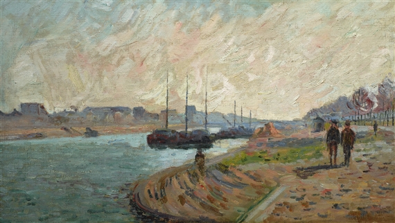 Berges De La Seine A Paris by Armand Guillaumin, circa 1880