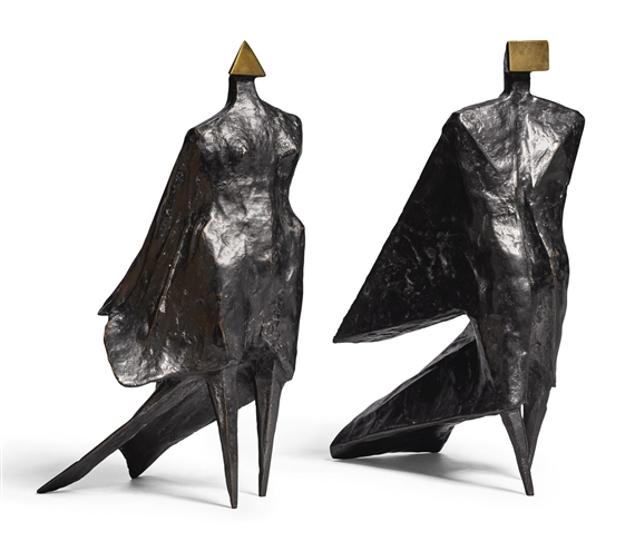Pair Of Cloaked Figures IV by Lynn Chadwick, 1978