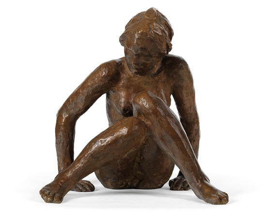 Seated woman - (Sitzende) by Georg Kolbe, 1928