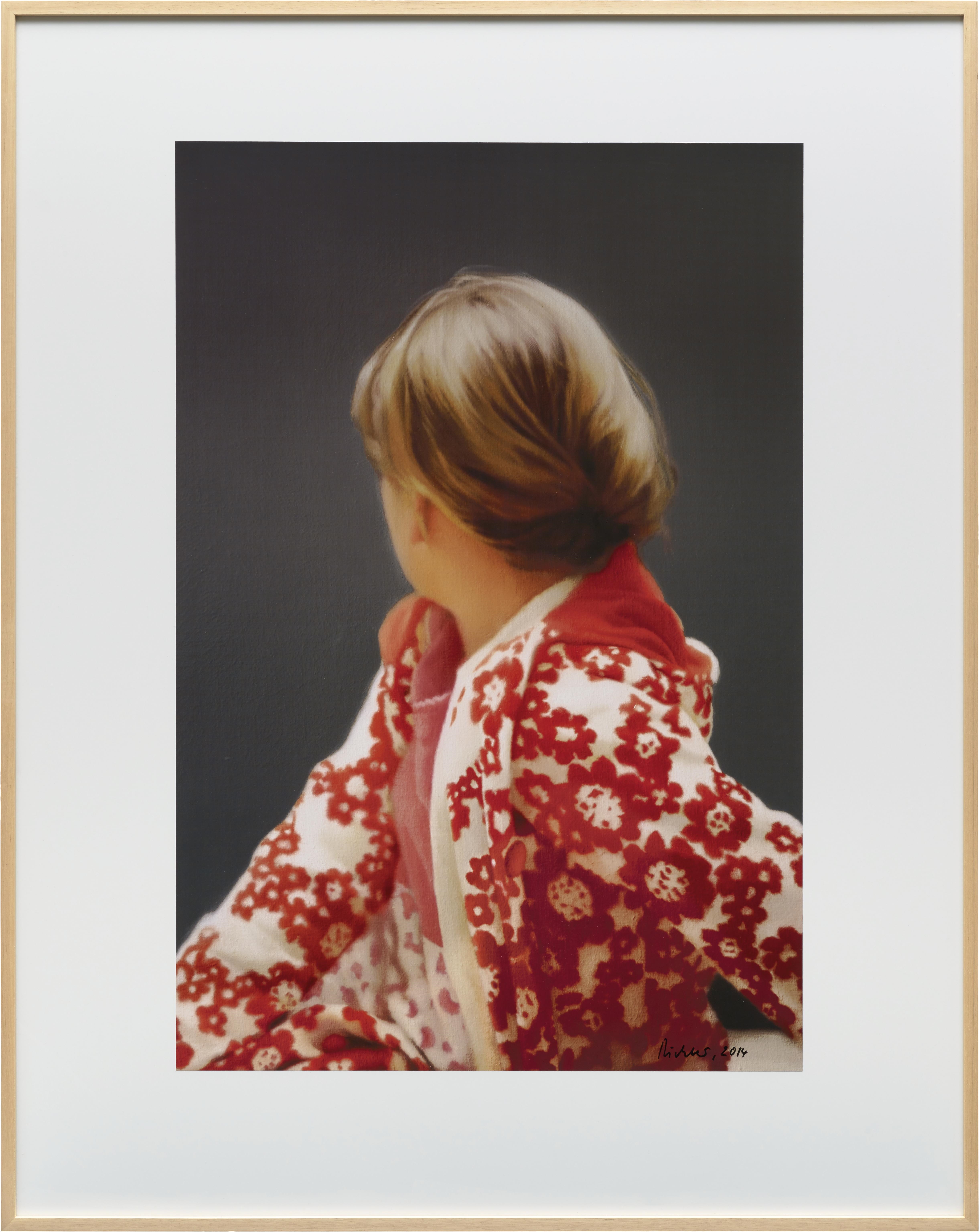 Artwork by Gerhard Richter, Betty, Made of Coloured offset print on lightweight white cardboard, covered with transparent lacquer laid down on white plastic board