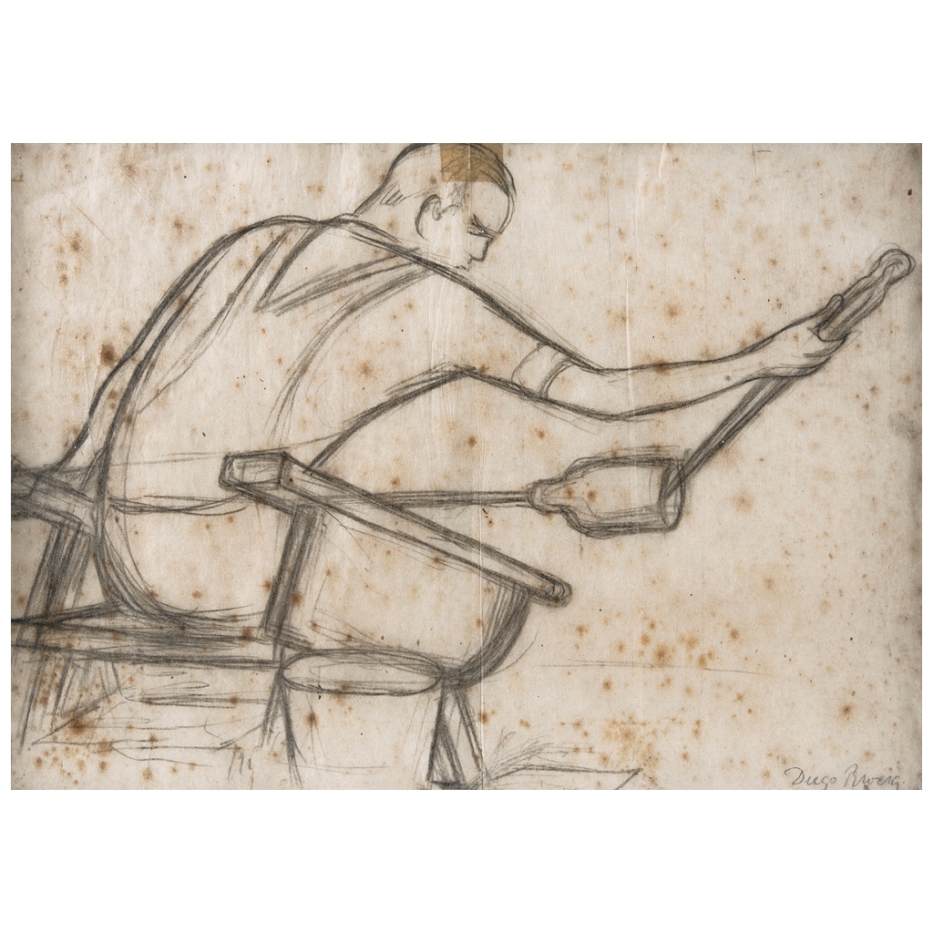 Artwork by Diego Rivera, Sin título, Made of Pencil on paper