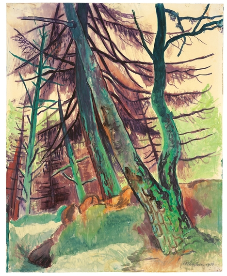 Waldstück by Max Pechstein, 1934