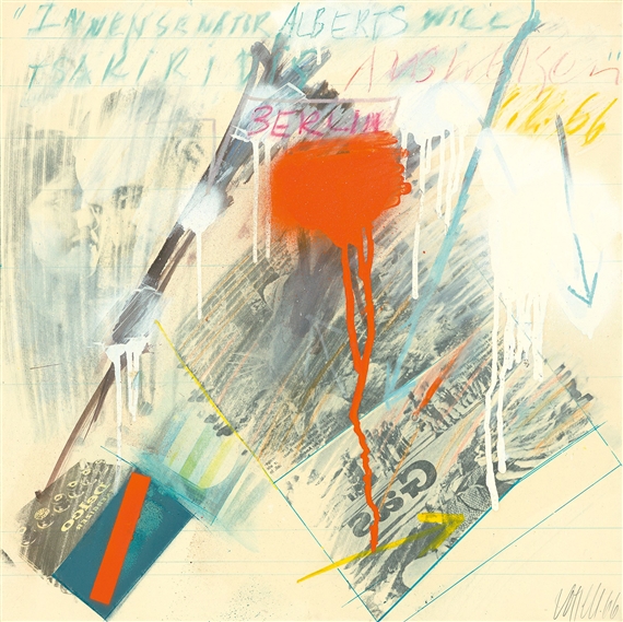 Verwischung 4/Buch 2 by Wolf Vostell, 1966