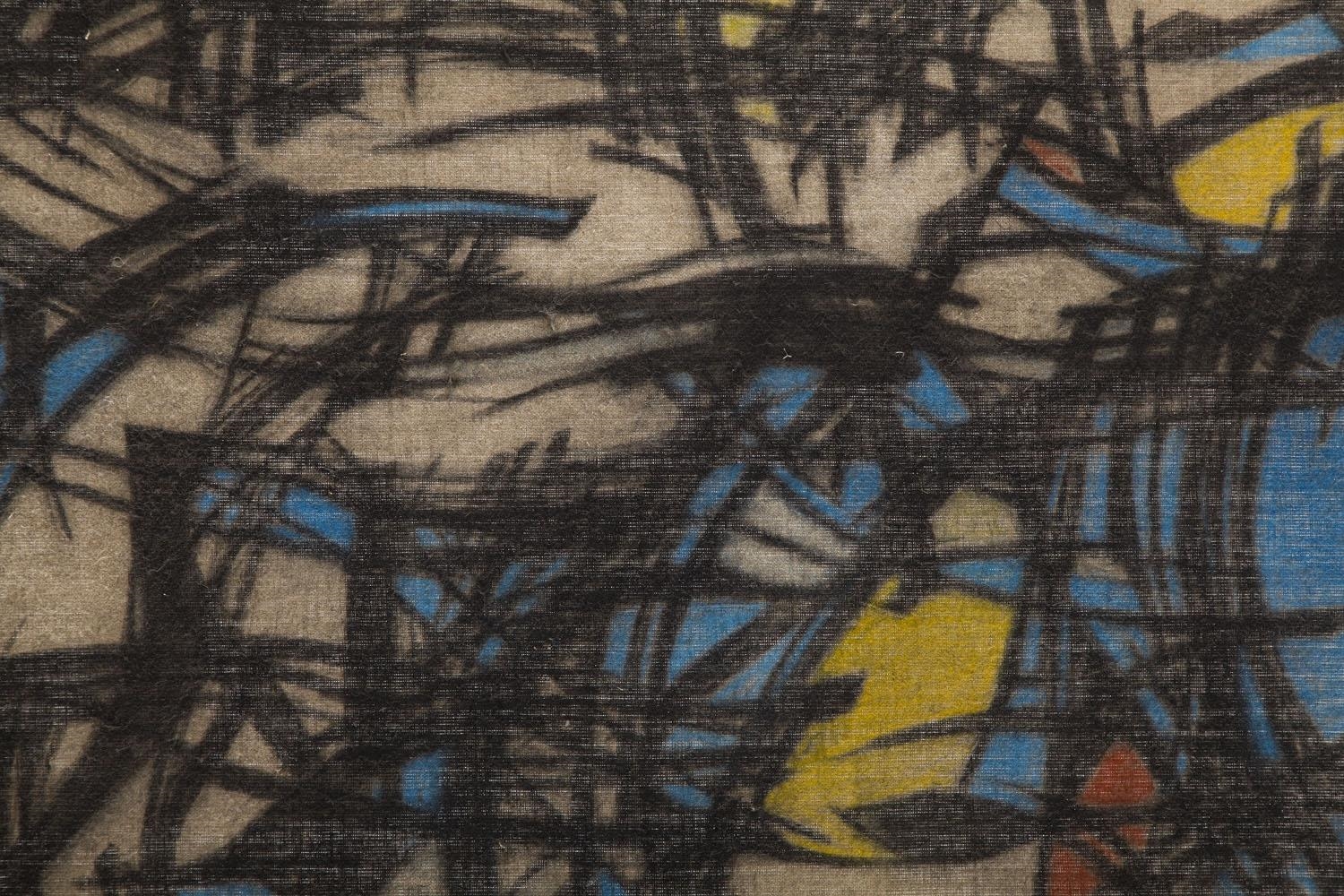 Artwork by Wanda Czelkowska, Untitled, Made of coal, tempera on canvas