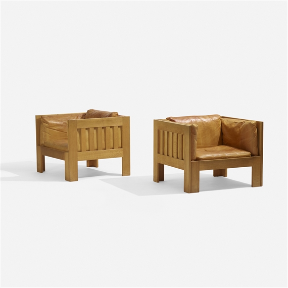 2 Works: Lounge chairs model TP63 by Tage Poulsen, circa 1970