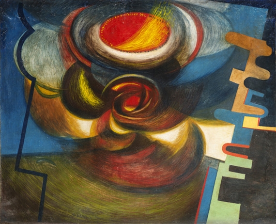 Esplosione  ed Eruzione vulcanica by Giulio d’Anna, 1933