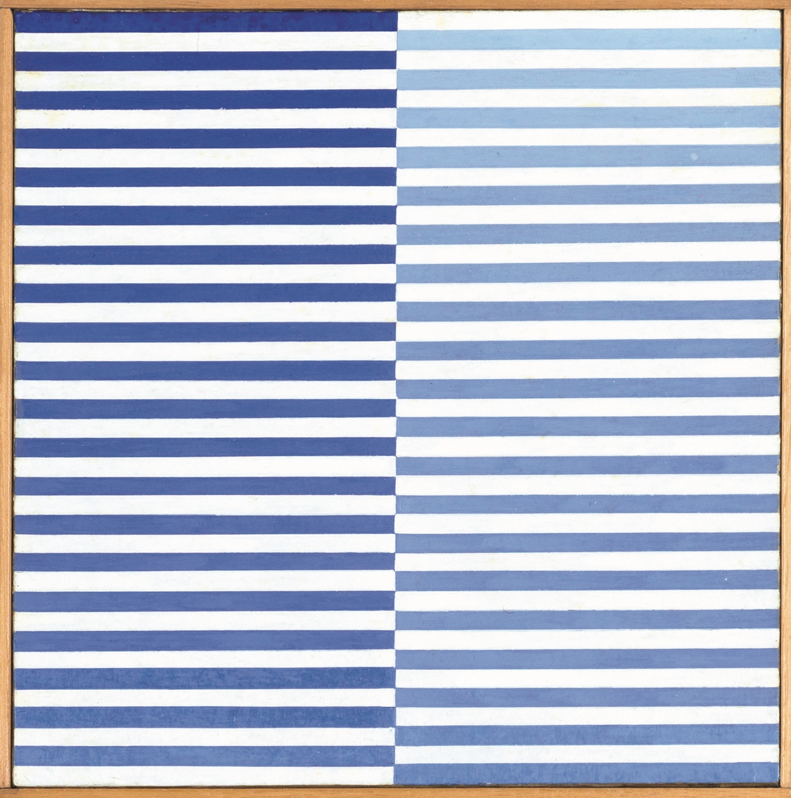 La ricerca del colore, Blu su bianco by Dadamaino, 1966-1968