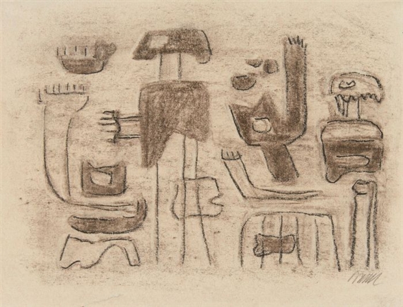 African Games by Willi Baumeister, 1942