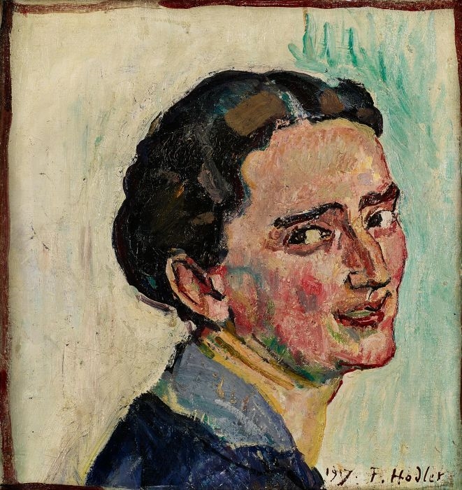 Artwork by Ferdinand Hodler, Portait Albertine Bernhard, Made of Oil on canvas