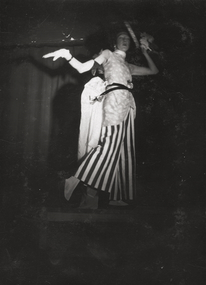 Grit Kallin-Fischer at the Bauhaus "Fest der Bockbierkandidaten". by T. Lux Feininger, Circa 1928