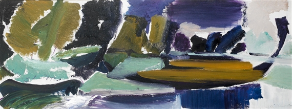 Warnford Water, Dark Cloud by Ivon Hitchens, 1961