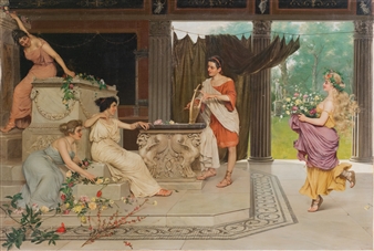 Ornaments at the temple - Arcangiolo Birelli