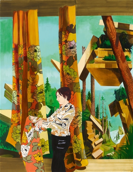 Melanie hinter dem Vorhang by Susanne Kühn, 2005