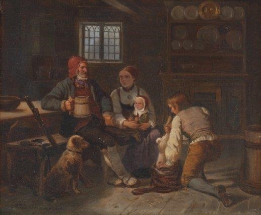 Gammel Jæger by Adolph Tidemand, 1854
