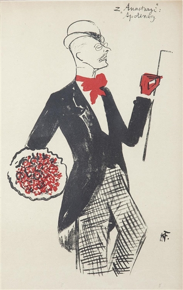 Andrzej Milewski jako Apolinary w Anastazji Elizy Orzeszkowej by Karol Frycz, 1904