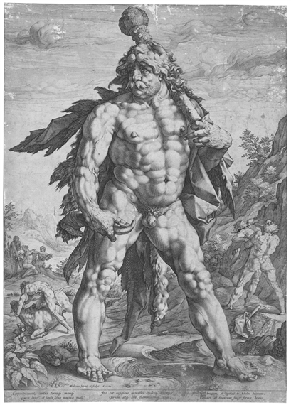 Der große Herkules by Hendrick Goltzius, 1589