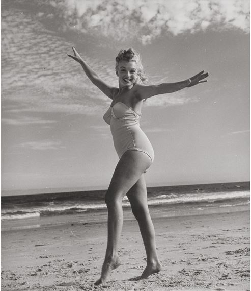 Marilyn Monroe, Tobay Beach by Andre de Dienes, 1949, printed later