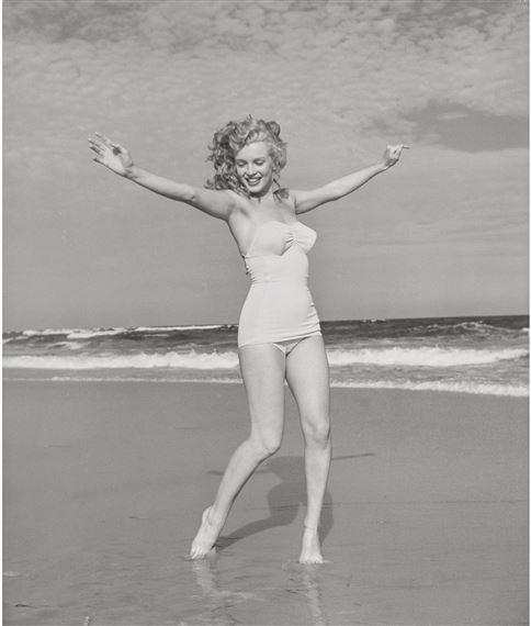 Marilyn Monroe, Tobay Beach by Andre de Dienes, 1949, printed later